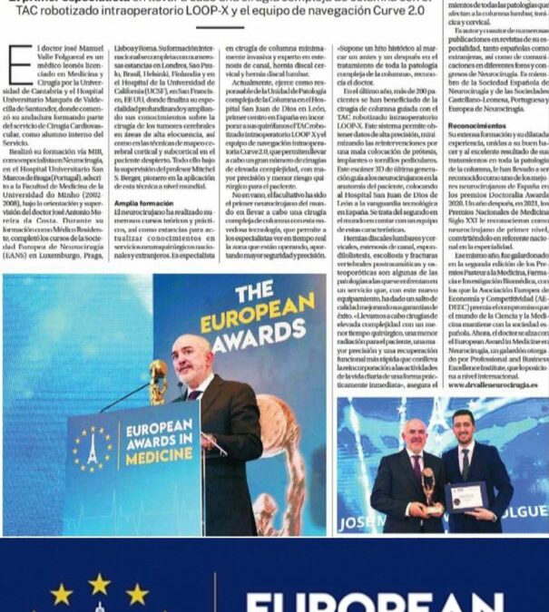 La edición nacional del diario La Razón  recoge una entrevista al doctor José Manuel Valle Folgueral